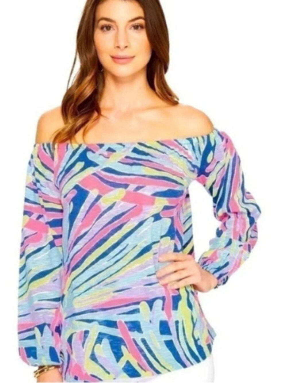 Lilly Pulitzer Enna Off the Shoulder Knit Top